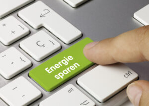 Energie sparen tastatur. Finger