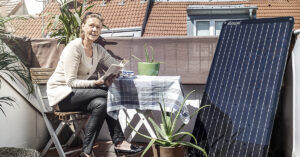 Mini-Solarkraftwerk simon auf Balkon in Wien