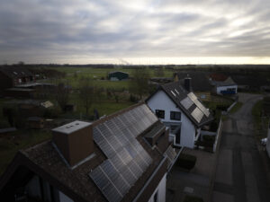 Hausdach der Familie Werth mit Solarpaneelen