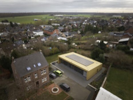 Luftaufnahme von dem Ort Dormagen.