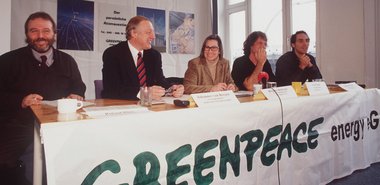 Pressekonferenz von Greenpeace Energy Gründung