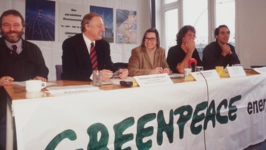 Pressekonferenz von Greenpeace Energy Gründung