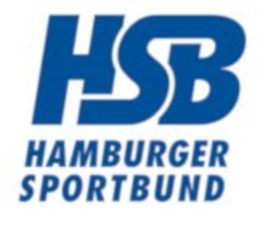 Blau-weißes Logo vom Hamburger Sportbund