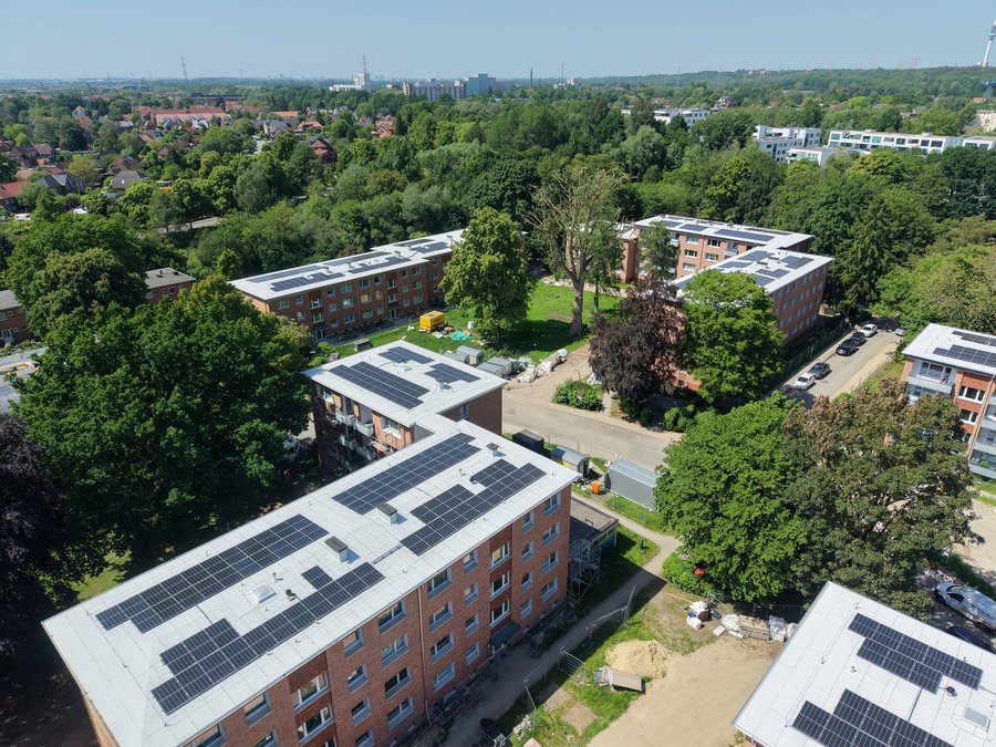 Luftaufnahme Wiesnerring Green Planet Energy