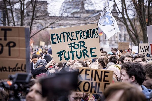 Klimademo der Entrepreneurs for Future